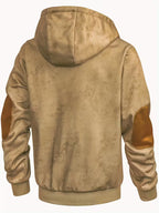 Sprika Men’s Vintage Western Jacket Zipper & Front Pockets