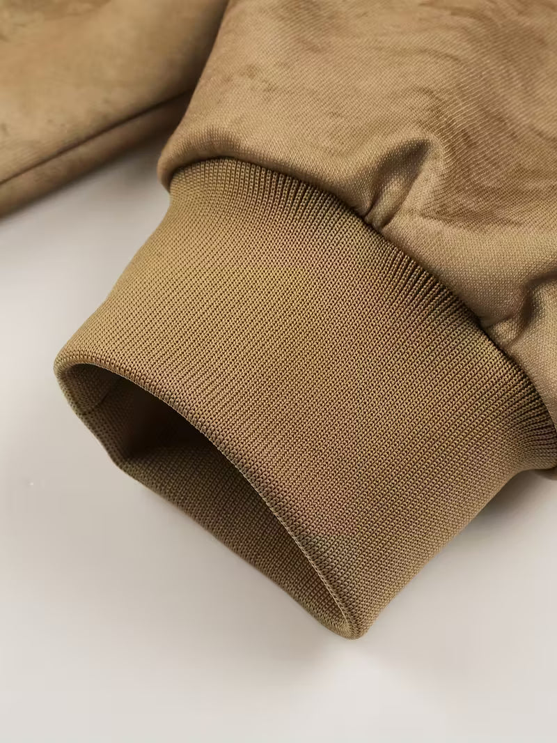 Sprika Men’s Vintage Western Jacket Zipper & Front Pockets