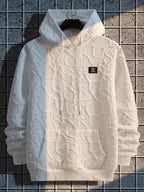 Sprika Men’s Geometric Hooded Sweatshirt