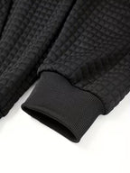 Sprika Men’s Waffle Hooded Zip-Up Sweatshirt