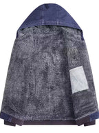 Sprika Windproof High-Quality Winter Jacket with Fleece – Full-Zip Hooded Coat