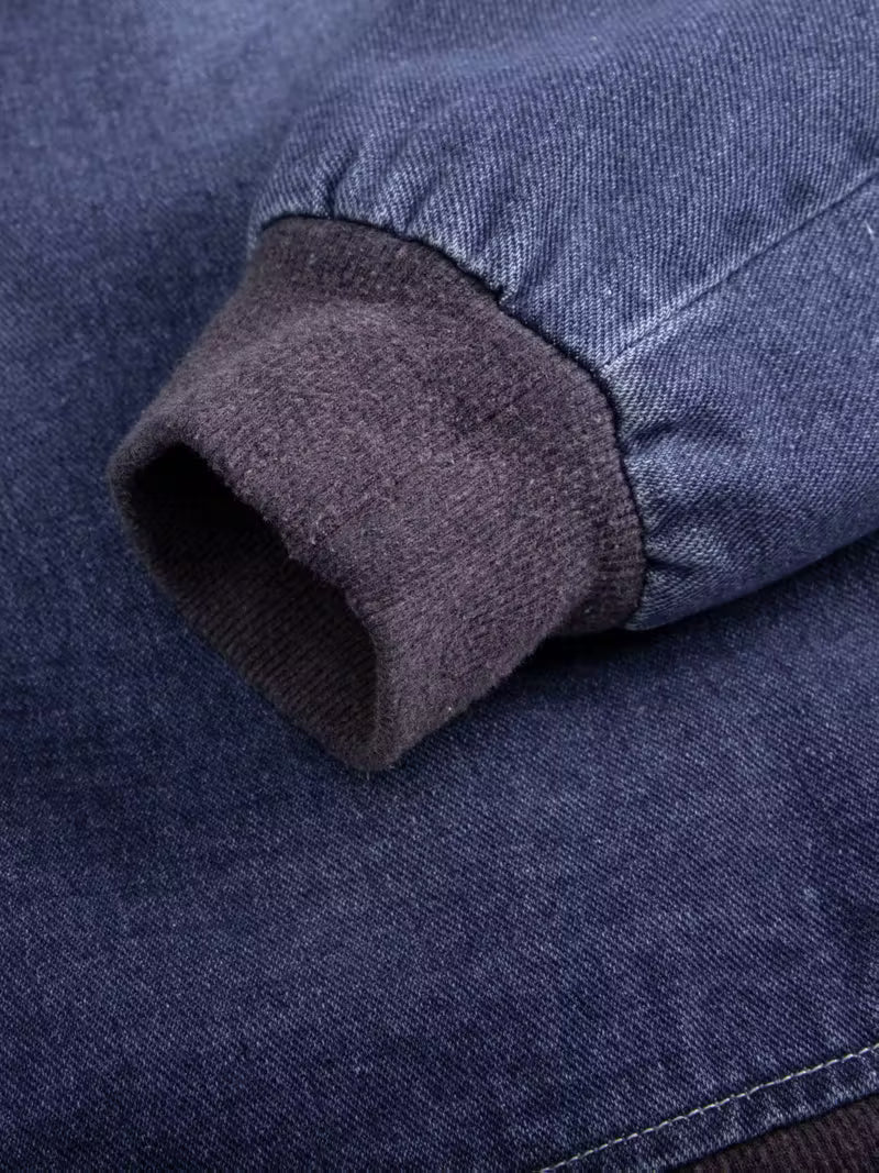 Sprika Windproof High-Quality Winter Jacket with Fleece – Full-Zip Hooded Coat